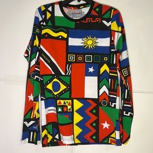 Men’s Reason Brand Latin America Long Sleeve Shirt Size Small